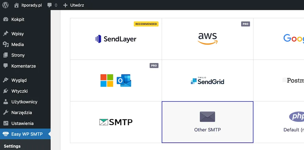 Konfiguracja SMTP w WordPressie