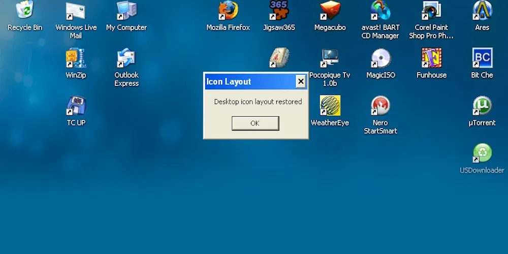 Rozmieszczenie ikon po zmianie rozdzielczości ekranu